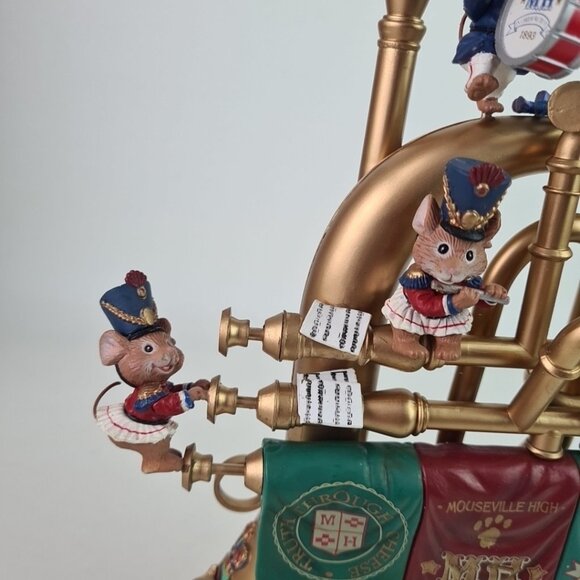 Enesco Strike Up The Band Mice Trumpet Multi-Action Music 591017 Vintage 1992 - Picture 2 of 10